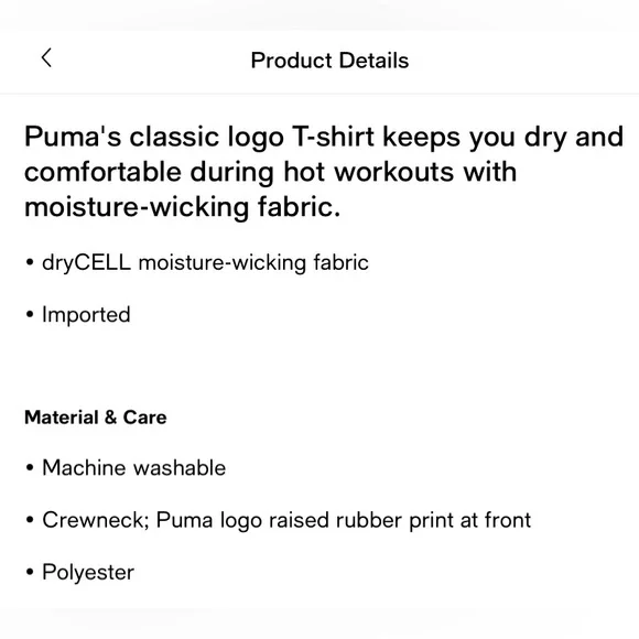 PUMA Women’s Tshirt - Picture 5 of 6